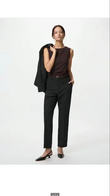 감동 슬림 팬츠 블랙 WOMEN XS