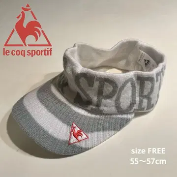 le coq sportif 골프 니트 선바이저 화이트/그레이