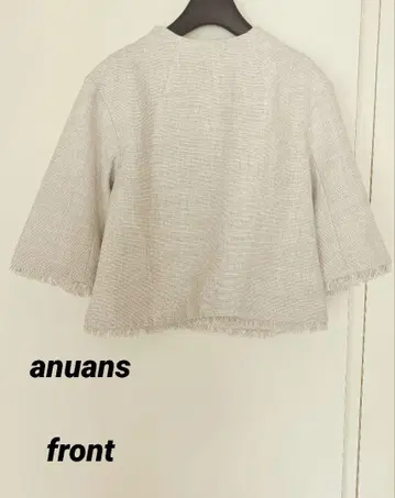 anuans 새상품급 보틀넥 트위드 블라우스