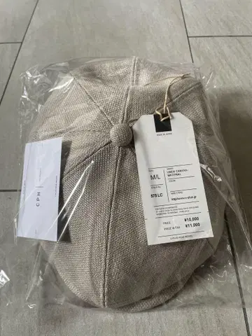 미사용 새상품 Cph 575 LINEN CANVAS CASQUETTE