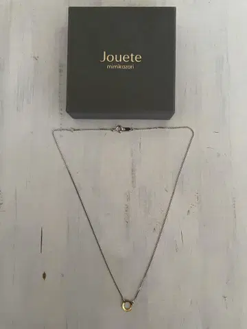 JOUETE(쥬에테) 지르코니아 서클 골드 x 실버 목걸이