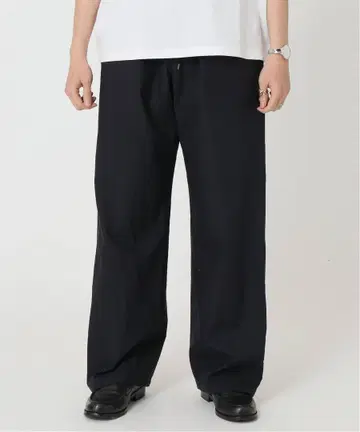 AURALEE WASHED FINX TWILL EASY WIDEPANTS