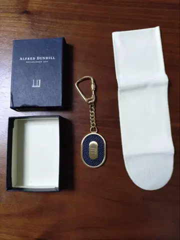 [미사용] dunhill 던힐 가죽 키링 하와이
