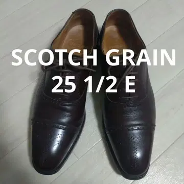 가격 인하 중 스카치 그레인 드레스 슈즈 다크 브라운
