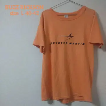 BUZZ RICKSON 미국제 L (40-42) 오렌지 티셔츠