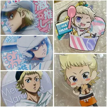 다이아몬드 에이스 나루미야 메이 격렬한 최애 캔뱃지 아크릴 키링 세트