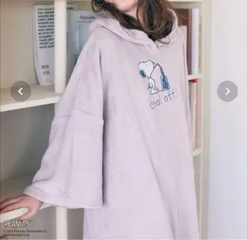 스누피 룸웨어 흡수 판초