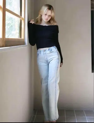 andmary heart hip denim S