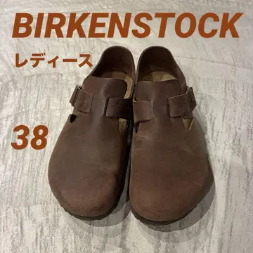 버켄스탁 런던 38 24.5cm 가죽 브라운 여성용