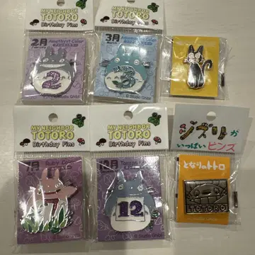 지지와 토토로 핀 배지 세트