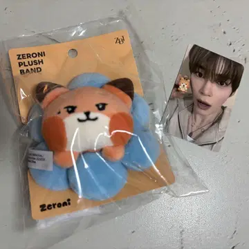 zeroni 봉제 인형 밴드 비니니 &  한빈 트레이딩 카드