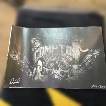 COMPTON 포스터 사진 컴프턴 데이비드 본인 친필 사인