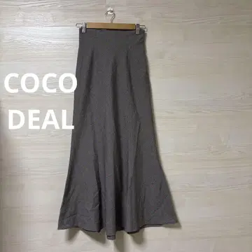 COCO DEAL 롱 머메이드 스커트 레이스업 디자인 잘록한 허리 귀여움