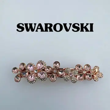새상품급 SWAROVSKI / 스와로브스키 플라워 머리핀 핑크