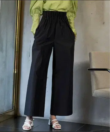 Maison Special 블랙 와이드 팬츠