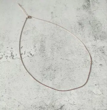 K10PG 목걸이 41cm 아즈키 체인 K10 각인 있음