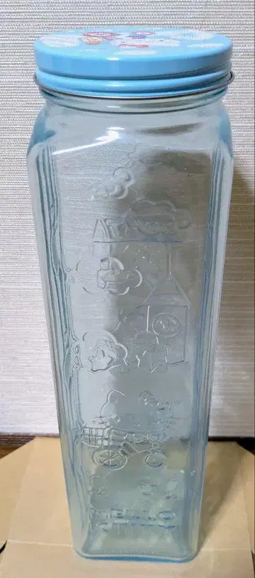 산리오 키티 굿즈 헬로키티 파스타 케이스 블루 항아리 레어 미사용