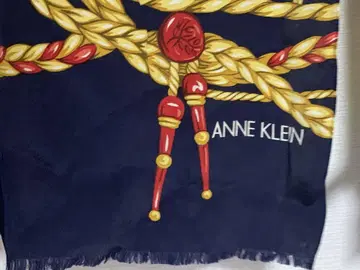 [ used ] ANNE KLEIN 네이비 로프 디자인 스카프