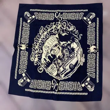 Suicidal Tendencies 네이비 스컬 디자인 반다나 2016년