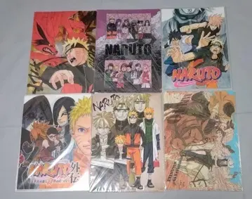 NARUTO 클리어 파일 원화 패턴 미개봉 6점 묶음 판매