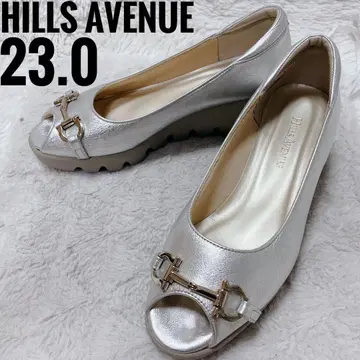 HILLS AVENUE 실버 23.0cm 컴포트 샌들 금장 장식