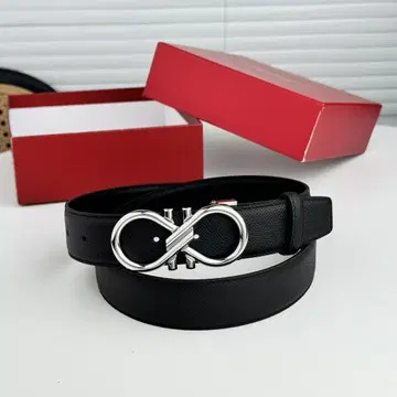 Ferragamo 페라가모 리버서블 벨트 블랙 실버 버클 익명
