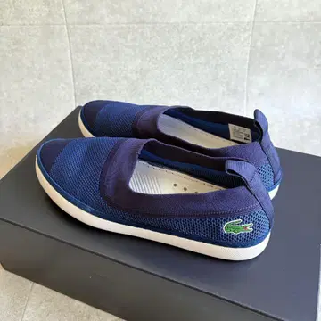 LACOSTE 라코스테 네이비 물 빠짐 구멍 쿨 슬립온