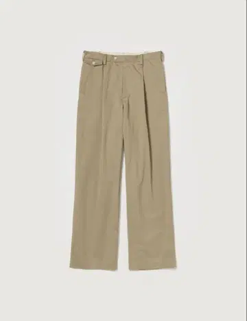 auralee WASHED FINX CHINO ONE-TUCK PANTS