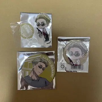 이케프리 주술회전 미니 캐릭터 아크릴 스탠드 캔뱃지 나나미 켄토 3세트