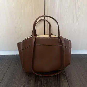 ZARA 토트백 브라운