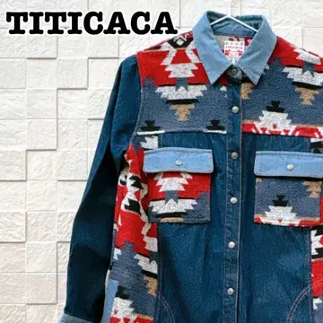 TITICACA 티티카카 데님 자켓 원피스 자카드 올 패턴