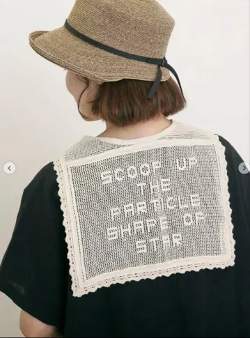 사만사 모스모스 로고 메쉬 레이스 세일러 탈착식 옷깃 미사용 택 포함