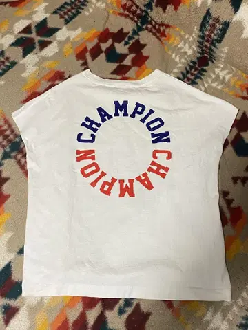 champion 슬리브리스 T셔츠