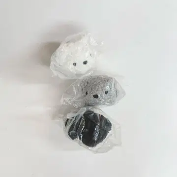 손바닥 사이즈 토이 푸들 봉제 인형 3개 세트