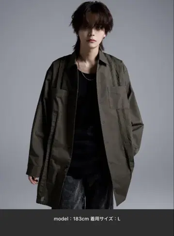 [완판템] ADRER cuba long shirt coat 카키 S
