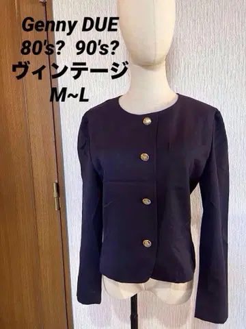 Genny DUE 80's 90's 네이비 고급 이탈리아제 희귀 레어