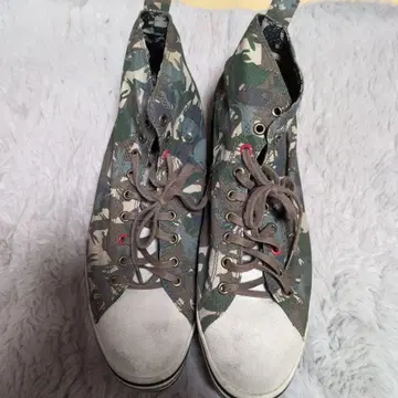 폴 스미스 카모 패턴 하이컷 신발