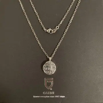 GARNI 가르니 실버 서클 탑 목걸이