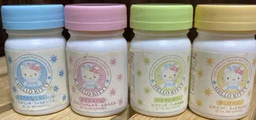 주말 세일 헬로키티 헤이세이 레트로 보충제 빈 용기 초 레어품 1998년