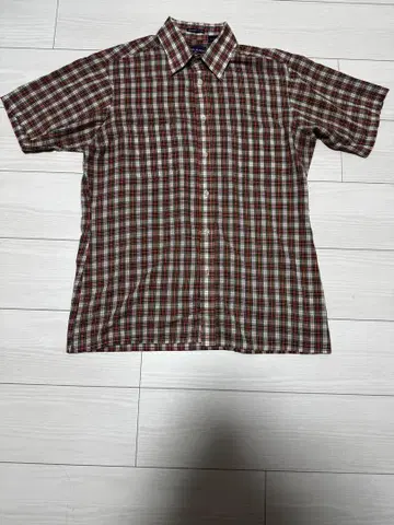 80s~ VAN HEUSEN 반팔 체크 셔츠 셔츠 마드라스 체크