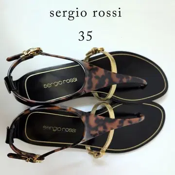 세르지오로시 sergio rossi 플랫 샌들 35