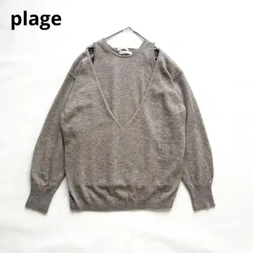 새상품급 Plage YAK SET 상의 앙상블 니트 야크 플라주
