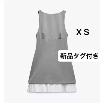 ZARA 콤비 포플린 숏 원피스