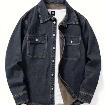 다크 블루 데님 셔츠 XXL