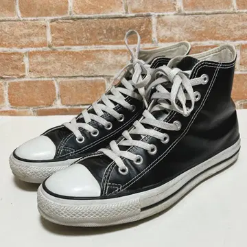 [CONVERSE] 컨버스 올스타 가죽 하이컷 (27) 블랙