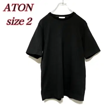 ATON 반팔 티셔츠 블랙 2