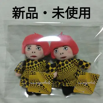 새상품 미사용 쿠사마 야요이 YAYOI 짱 인형 봉제 인형 키링 2점