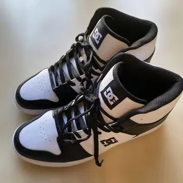 DC shoes 하이컷 스니커즈 화이트/블랙/27.5cm