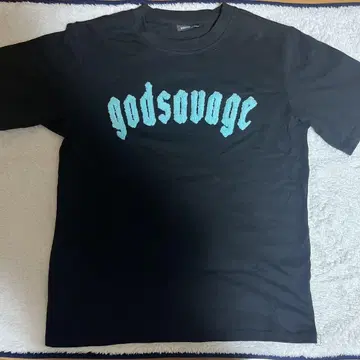 godsavage T셔츠 M 블랙/파랑