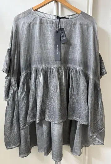 mizuiro ind 개더 블라우스